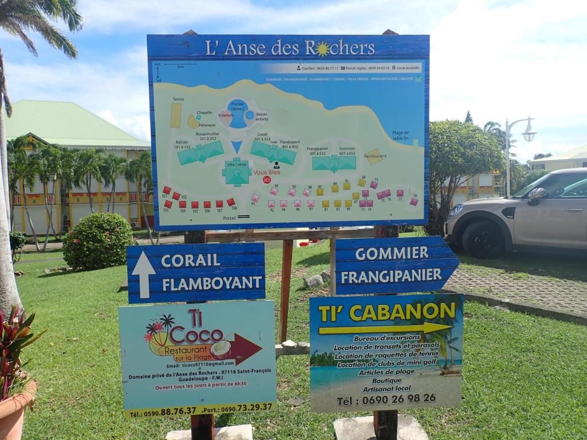 Ti Kaz Emeraude - Mer, Soleil Et Sable Fin, Piscine Et Tennis Saint-Francois  Bagian luar foto